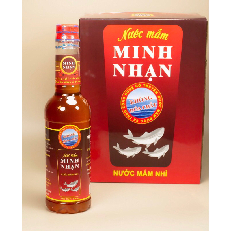 Nước mắm Minh Nhạn-Đặc sản Bình Định-500ml-6chai/thùng