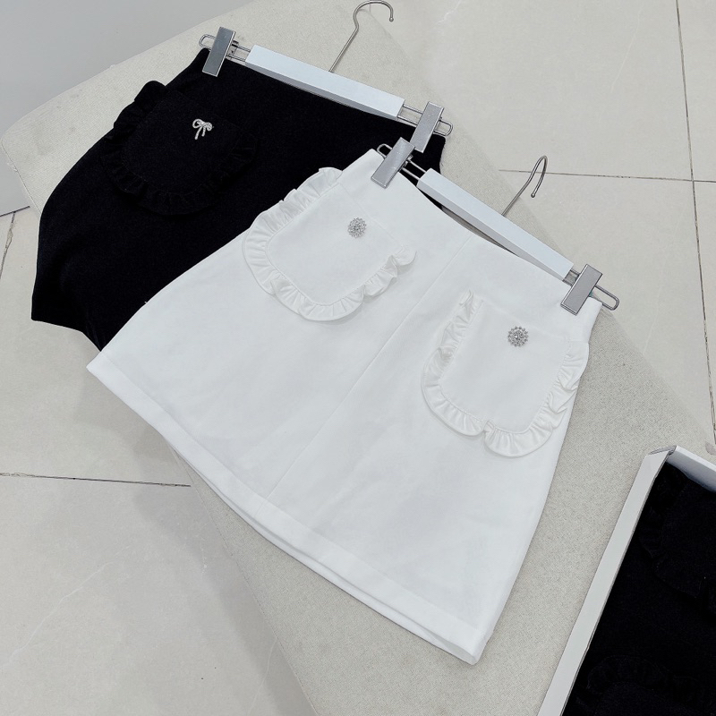 Chân váy A Mimi 2 túi viền