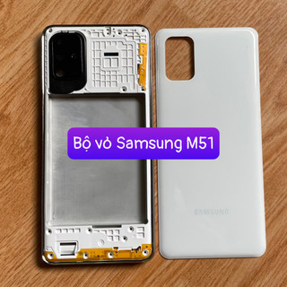 Bộ vỏ samsung M51 ,kèm khay sim,phím âm lượng,kính camera