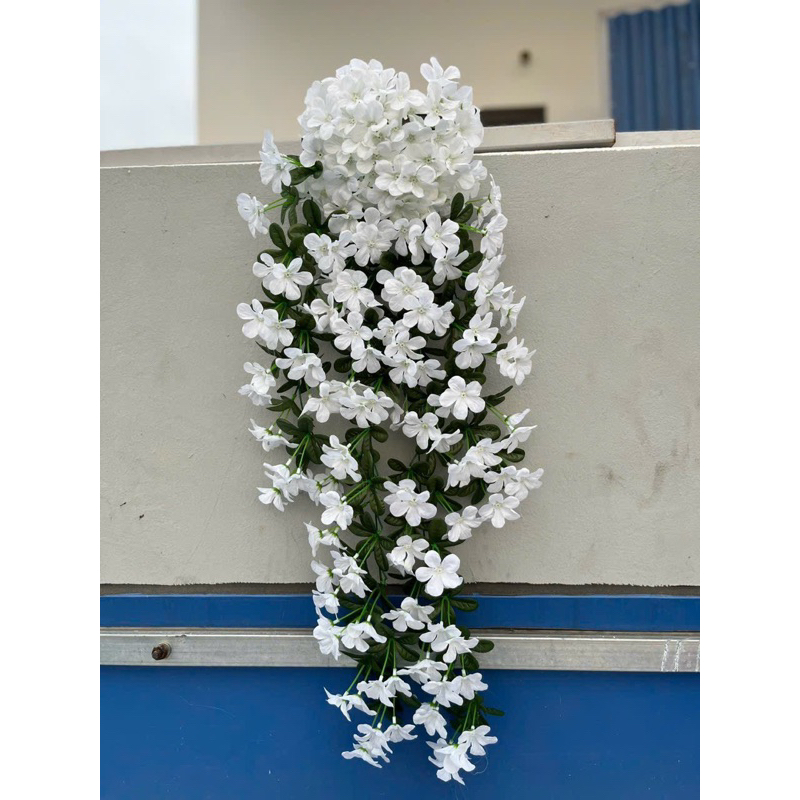 Chùm  hoa đỗ quyên_rủ trang trí_hoa giả trang trí