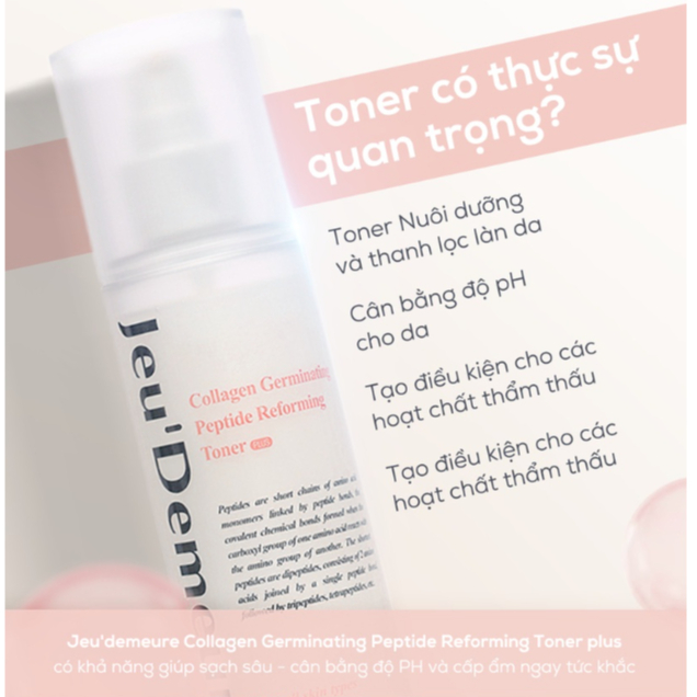 Toner Colagen Cấp Ẩm, Dưỡng Trắng Cao Cấp - Jeu'Demeure Collagen Reforming Tonner plus 180ML | BigBuy360 - bigbuy360.vn