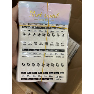 Sticker thương hiệu dán trang trí móng siêu hot mới