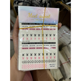Sticker thương hiệu dán trang trí móng siêu hot mới