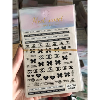 Sticker thương hiệu dán trang trí móng siêu hot mới