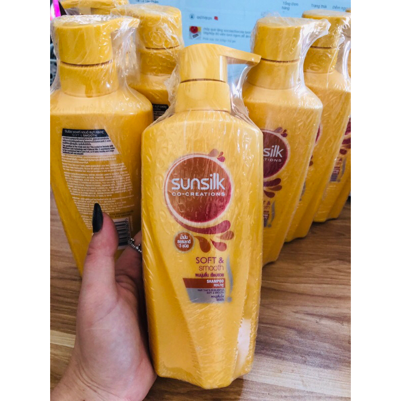 Chính hãng Dầu gội dầu sunsilk soft & smooth giúp tóc mềm và mượt 450ml - thái lan