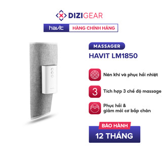 Máy Massage Bắp Chân Không Dây Havit LM1850, Massage Nén Khí & Phục Hồi Nhiệt Y Khoa - Chính Hãng BH 12 Tháng Dizigear