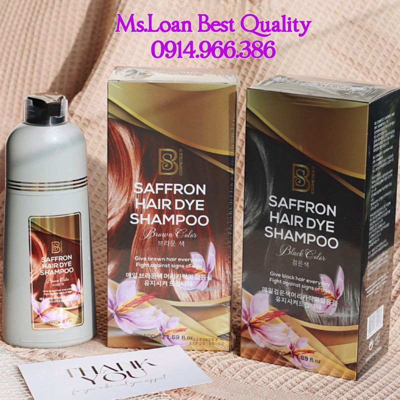 DẦU GỘI BẠC TÓC DẦU PHỦ BẠC THIÊN NHIÊN DẦU GỘI PHỦ BẠC SAFFRON