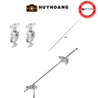 Thanh ngang treo đèn 120cm + 2 khớp nối - dành cho c stand ck1 ck2 inox 2m8