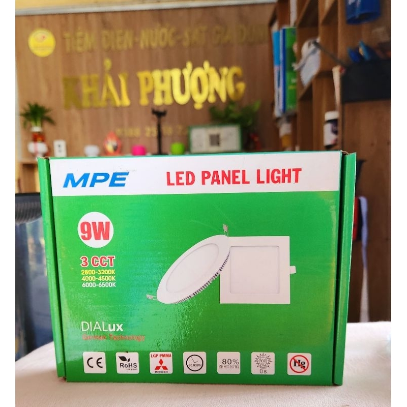 Đèn led âm trần MPE 6W, 7W, 9W hàng chính hãng, bảo hành 6 tháng