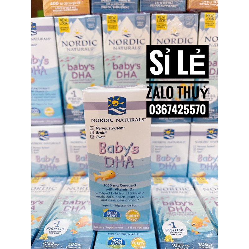 DHA Children’s 530mg  - Baby 1050mg - Omega 3 Nordic Naturals