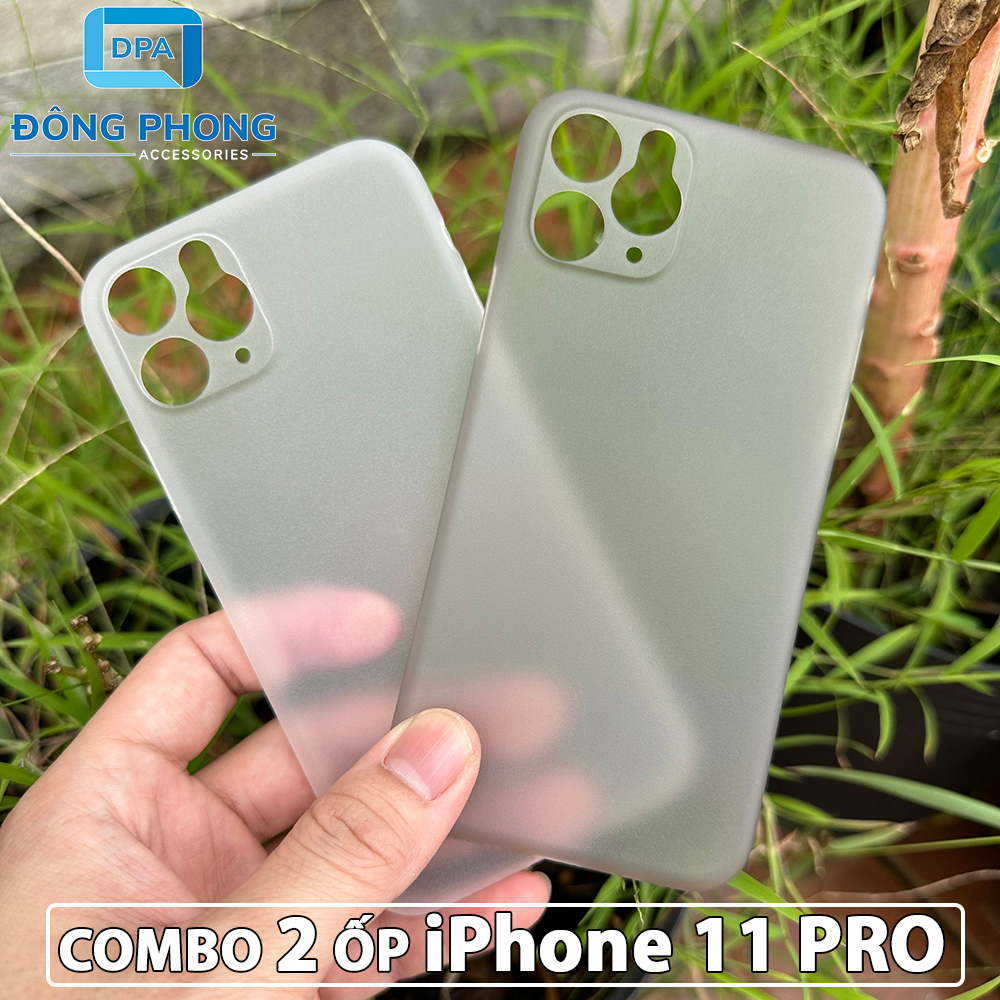 Combo 2 Ốp Lưng iPhone 11 PRO Mỏng Nhám