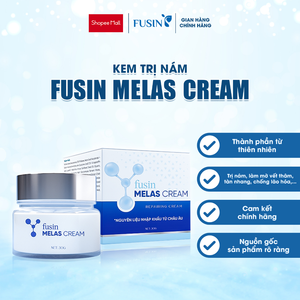 Kem Dưỡng Trắng Da Tái Tạo Da Mặt Mờ Nám Tàn Nhan FUSIN MELAS CREAM Lọ 30ml