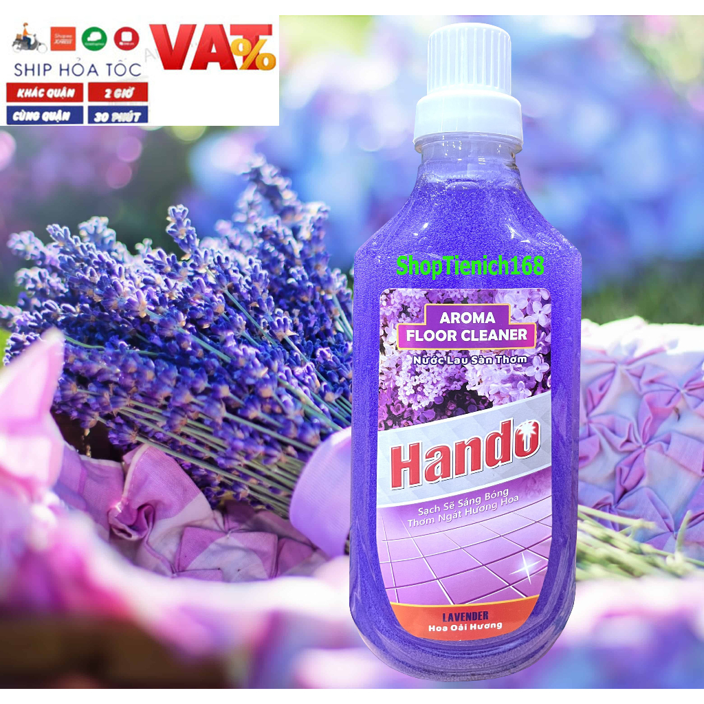 Nước lau sàn đậm đặc siêu sạch Hando 1L Nhiều hương