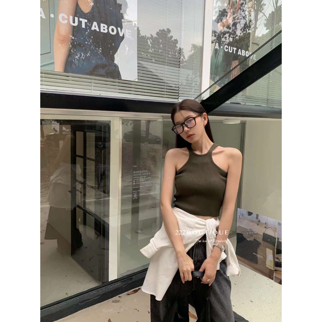 Áo xát nách croptop khoét sâu LC H0992