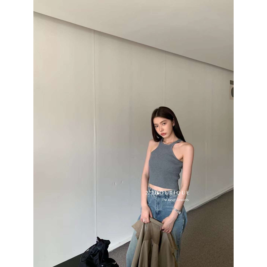 Áo xát nách croptop khoét sâu LC H0992