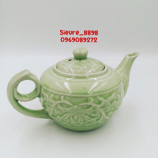 Ấm pha trà bát tràng xanh dung tích 300 ml giá rẻ