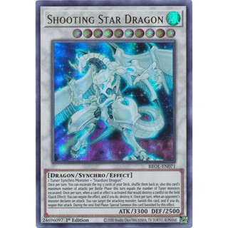 [ dưa hấu yugioh ] Lá bài thẻ Shooting Star Dragon - ultra Rare - Tặng bọc bài nhựa bảo quản