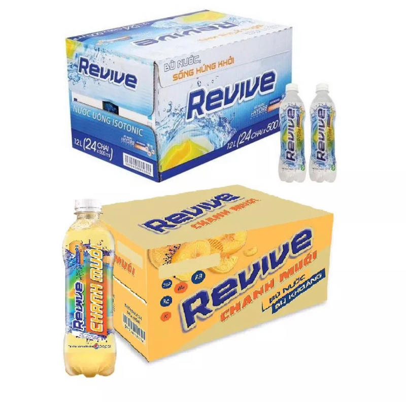Revive bù nước 500ml Revive chanh muối 390ml/ Thùng