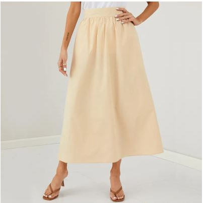 Chân váy maxi xếp li tiệc tối trang trọng váy xoè Celmia