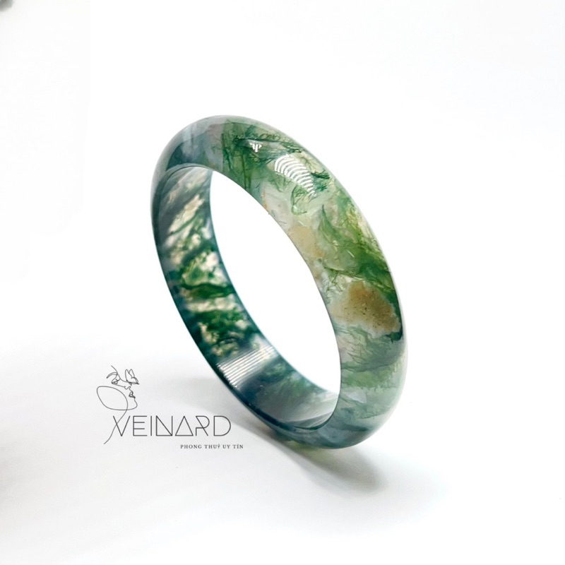 Vòng tay bản hẹ băng ngoc thuỷ tảo ni 52