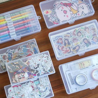Hộp nhựa đựng nhãn dán, sticker, bút, card tiện lợi