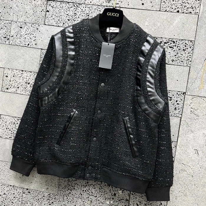 Áo Bomber Dạ Phói Kim Tuyến Mix Da Cực Chất - Áo Bomber Siêu Cấp 2023 Nam Nữ