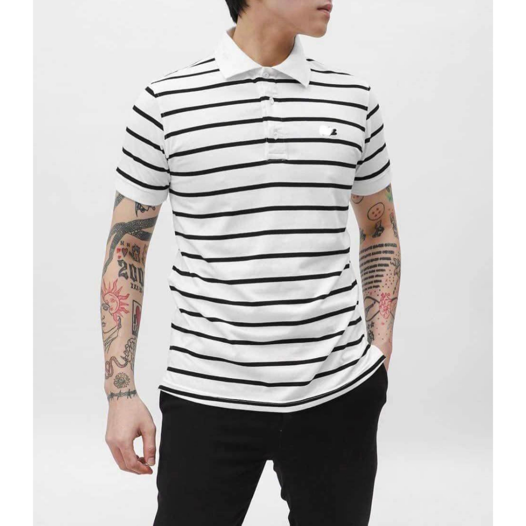 Áo polo nam Xịn Store áo thun nam LACOSTE sọc sang trọng lịch sự dư tiệc 09092303