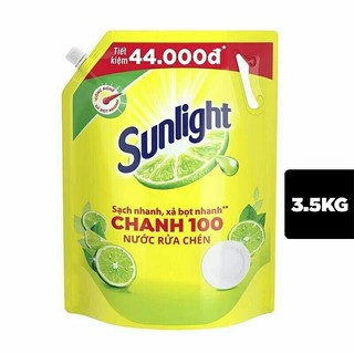 Nước rửa chén Sunlight chanh bịch 3.5kg