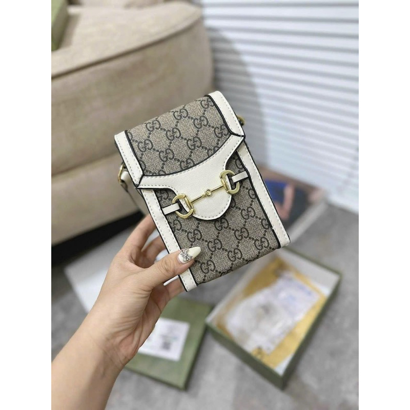 Túi đeo chéo GC hộp vuông hoạ tiết hàng siêu cấp full box T014