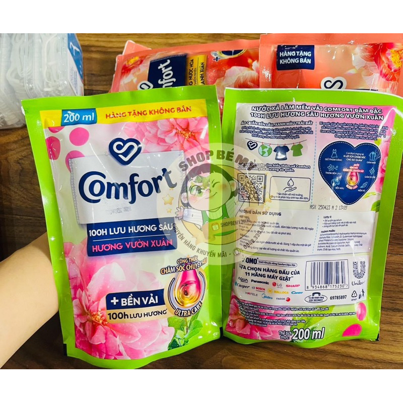 Nước Xả Vải Comfort - chống nhăn , cho da nhạy cảm, Hương nước hoa Đậm Đặc 120ml