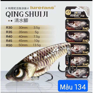 Mồi giả câu cá lóc cá sắt R50, cá sắt câu Lure siêu nhạy