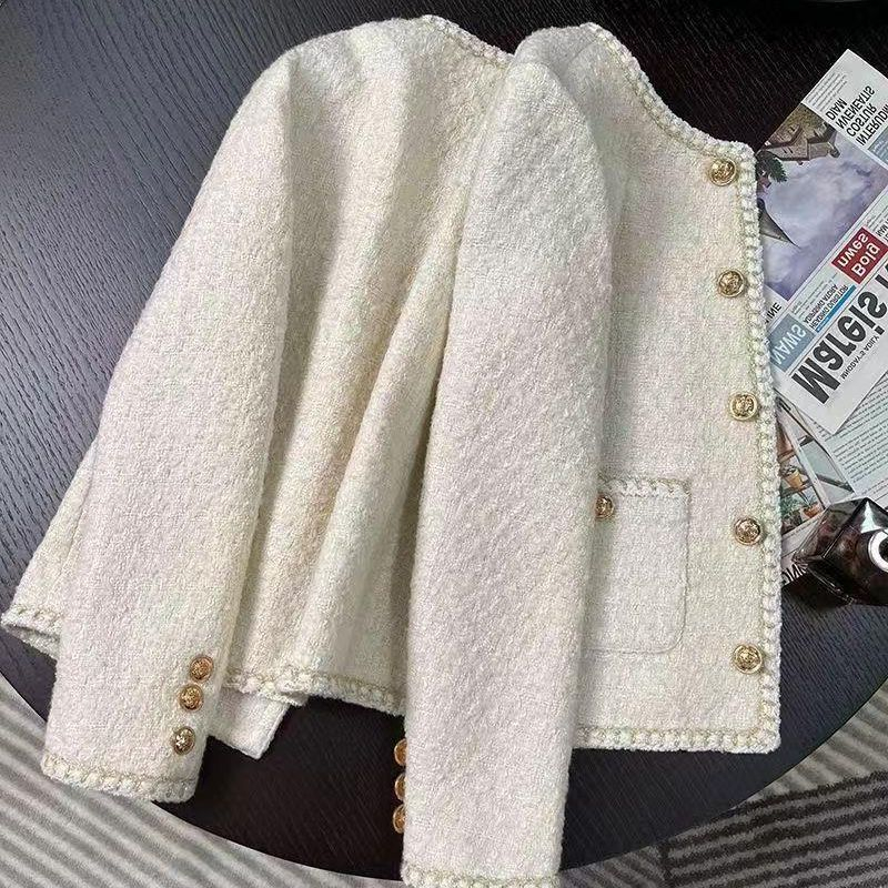 Áo Khoác Dạ Tweed Phong Cách Hàn Quốc