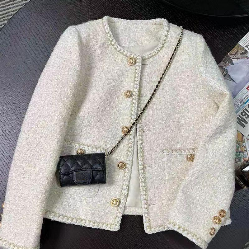 Áo Khoác Dạ Tweed Phong Cách Hàn Quốc