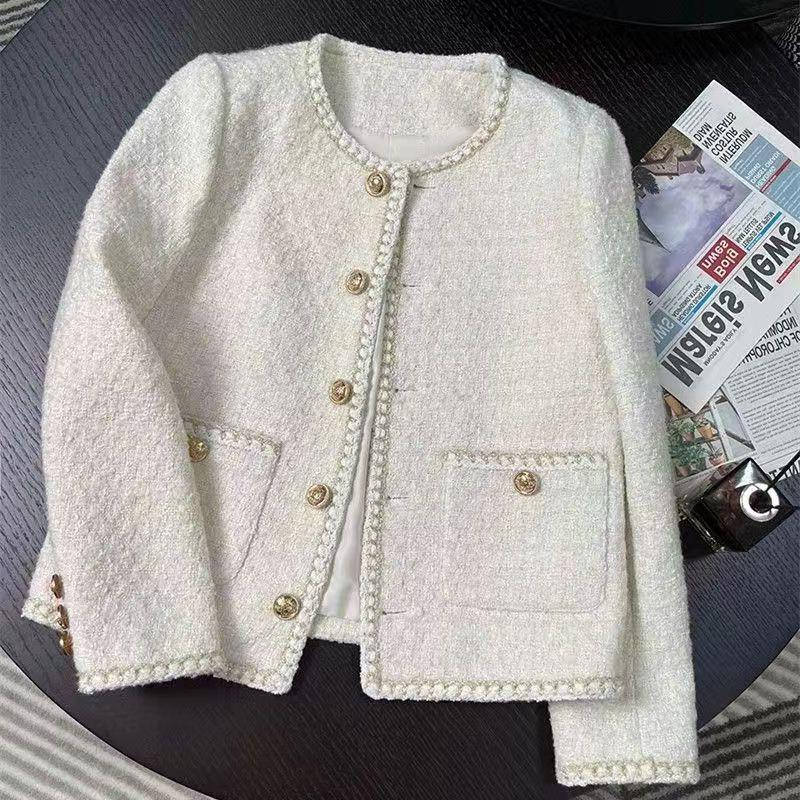 Áo Khoác Dạ Tweed Phong Cách Hàn Quốc