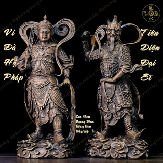  Tiêu Diện Đại Sĩ - Hộ Pháp Vi Đà - Tượng Đồng Thờ Cúng 