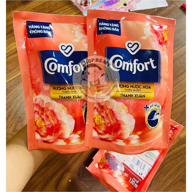 Nước Xả Vải Comfort - chống nhăn , cho da nhạy cảm, Hương nước hoa Đậm Đặc 120ml