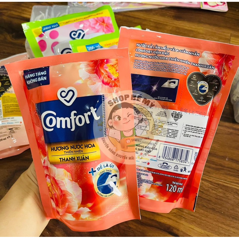 Nước xả làm mềm vải COMFORT Chăm sóc dịu nhẹ Cho da nhạy cảm 120g