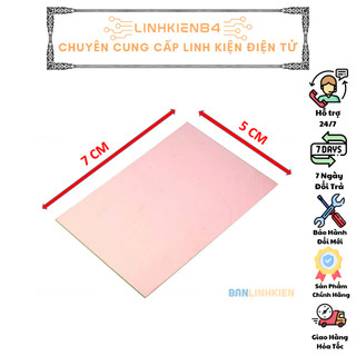 Phíp đồng fr4 1.6mm 1 mặt loại nhỏ