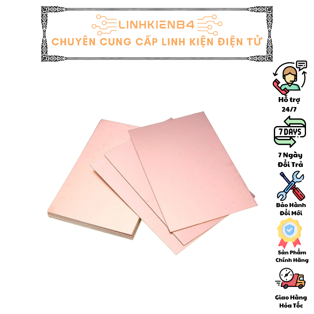 Phíp Đồng FR4 1.6MM A4 Phíp Thủy Tinh