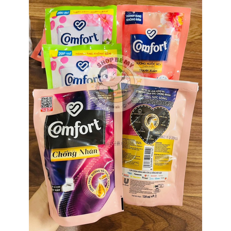 Nước xả làm mềm vải COMFORT Chăm sóc dịu nhẹ Cho da nhạy cảm 120g