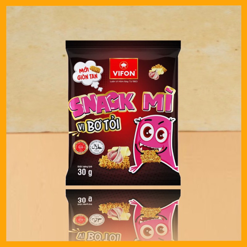 Snack mì ăn liền Vifon vị Bò nướng Hải sản Bơ tỏi Phô Mai gói 30g-đồ ăn vặt snack mì giòn ngon ăn liền Vifon