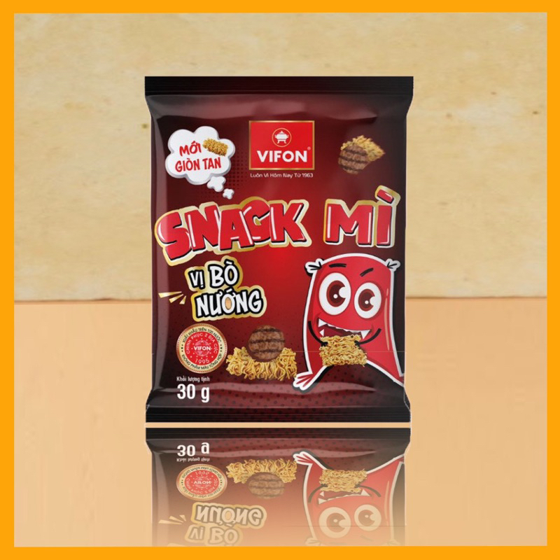 Snack mì ăn liền Vifon vị Bò nướng Hải sản Bơ tỏi Phô Mai gói 30g-đồ ăn vặt snack mì giòn ngon ăn liền Vifon