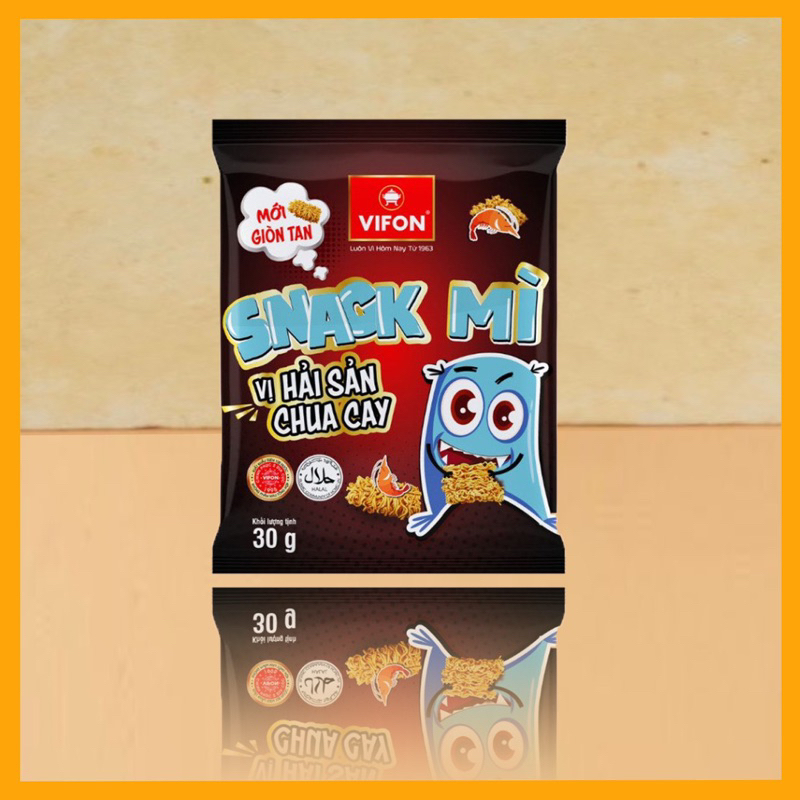 Snack mì ăn liền Vifon vị Bò nướng Hải sản Bơ tỏi Phô Mai gói 30g-đồ ăn vặt snack mì giòn ngon ăn liền Vifon