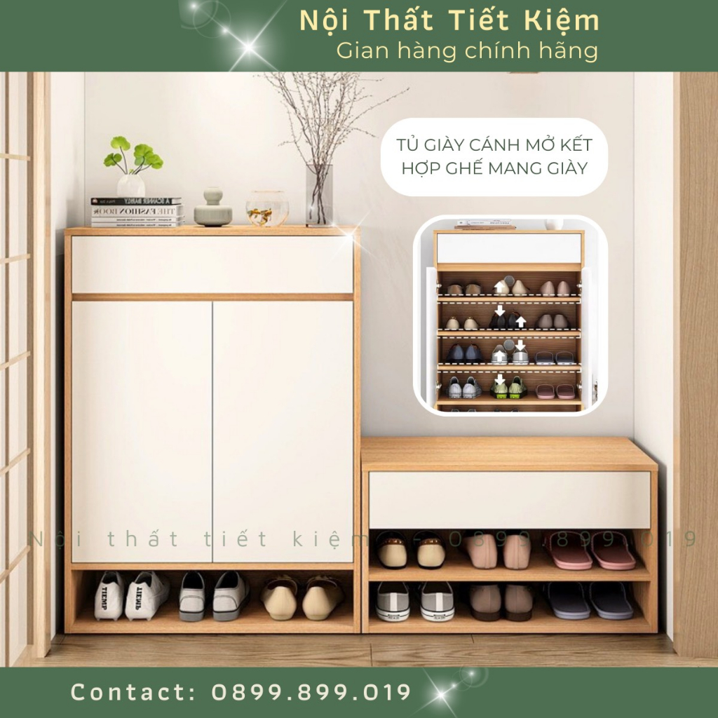 Kệ để giày Nội Thất Tiết Kiệm hiện đại dùng làm tủ giày siêu mỏng phù hợp mọi không gian đã lắp sẵn TG99899