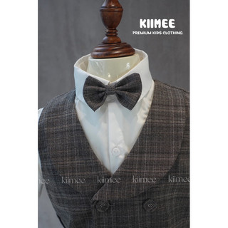 Nơ cổ mặc kèm somi và vest cho bé trai