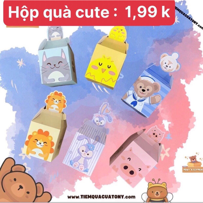 Hộp đựng quà cute