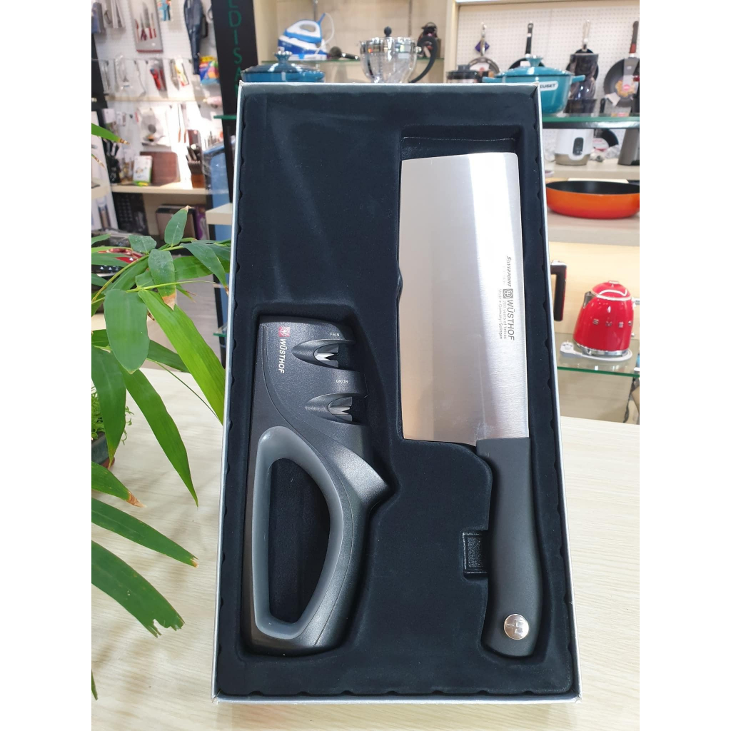 Bộ 2 (Dao nhà bếp + mài dao) Silverpoint Wusthof Ml – Kl530