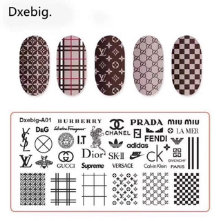 Khuôn in móng tay inox stamping / khuông thương hiệu hoa lá chữ