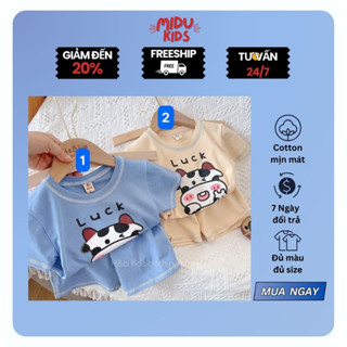 Hotrend Bò Sữa Cho Bé Trai Và Bé Gái Quần Áo Trẻ Em Nhà MiDuKid Cotton Đa Chiều Nhà MiDukid