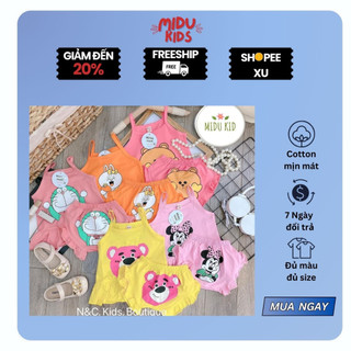 Set 2 dây quần Chíp Bé Gái MiDu Kid hoạt hình ngộ nghĩnh